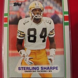 Sterling Sharpe Rookie Card 1989 Topps #379 Green Bay Packers